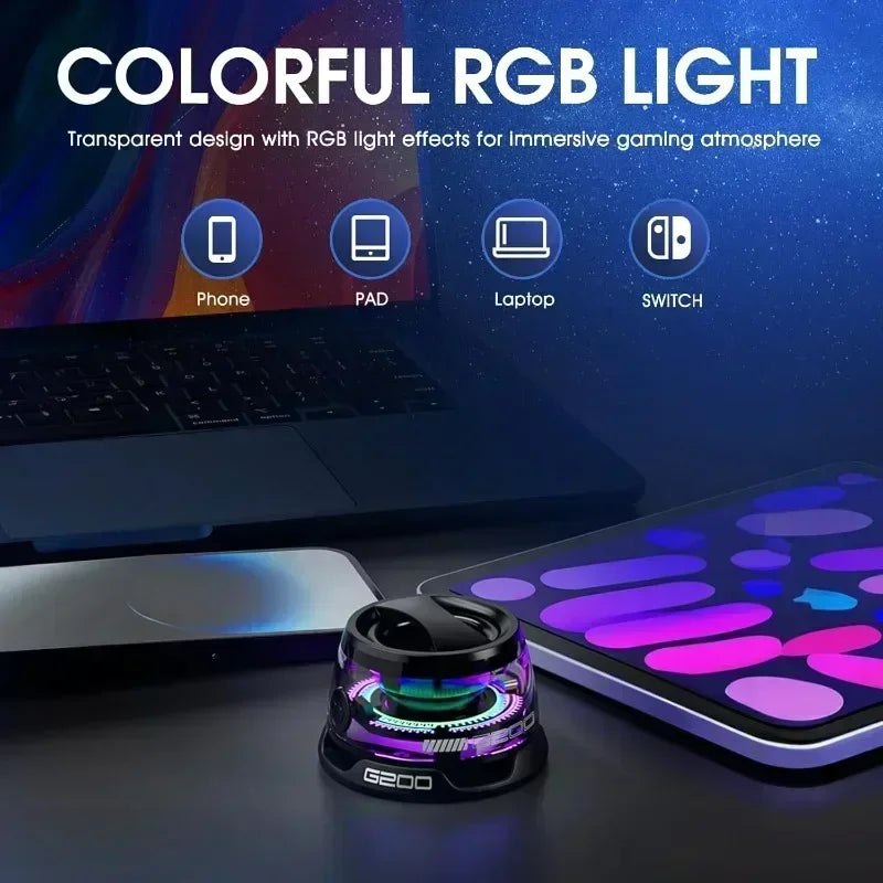 Portable Bluetooth Speaker G200 RGB Lighting Magnetic Speaker BT5.3 Mini Sound Box 7 Hours Playback Phone Holder Holiday gift
