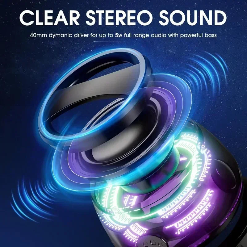 Portable Bluetooth Speaker G200 RGB Lighting Magnetic Speaker BT5.3 Mini Sound Box 7 Hours Playback Phone Holder Holiday gift