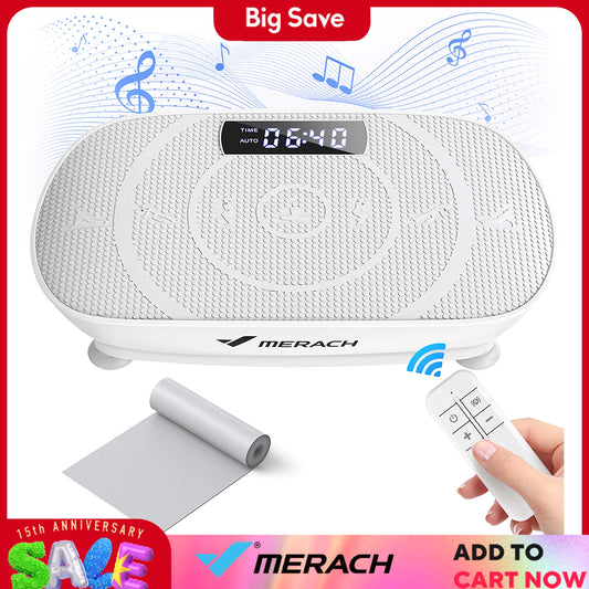 MERACH Plate-forme de vibration entraînée par le dispositif de plaque de vibration pour l'entra0înement du corps entier pour la combustion des graisses et la construction musculaire pour la perte de poids