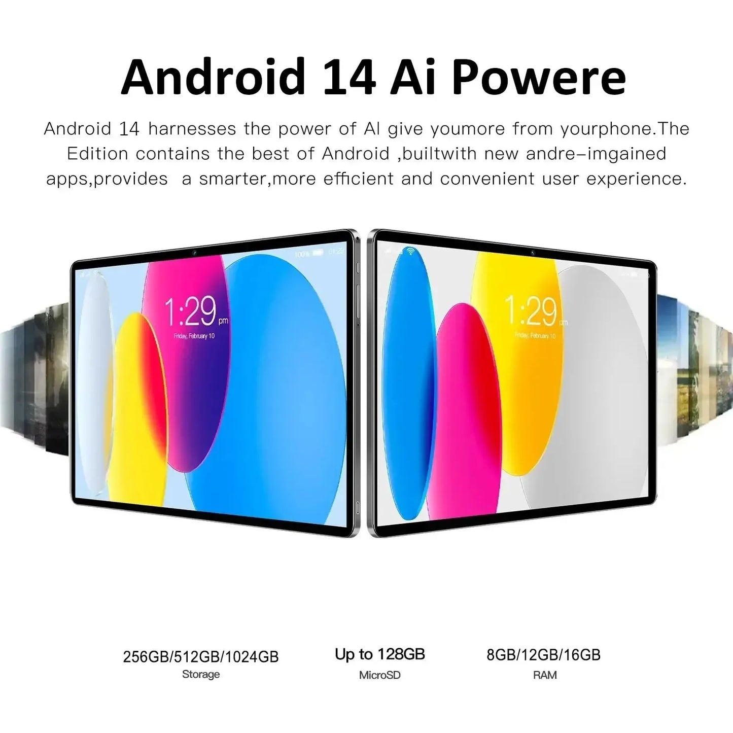 2025 iPad Air Pro tablette 11 pouces 22 Go 2 To 100% Version mondiale originale Android14 20000 Mah 10 cœurs Tablette Pc iPad Air Pro Tab Pc