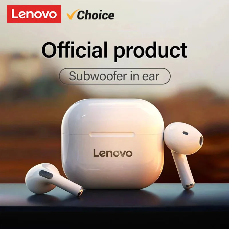 Lenovo-Écouteurs Bluetooth sans fil LP40 TWS, casque à commande tactile, casque de jeu, appel HD avec micro, écouteurs, nouveau choix, 2025