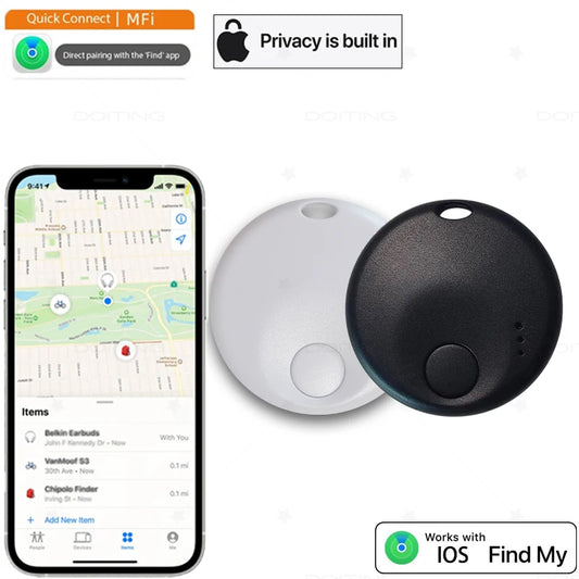 Nouvelle mini étiquette intelligente, traqueur de bagages Bluetooth. Fonctionne avec l'application Find My (iOS uniquement), localisateur d'articles pour clés, bagages, sac à dos