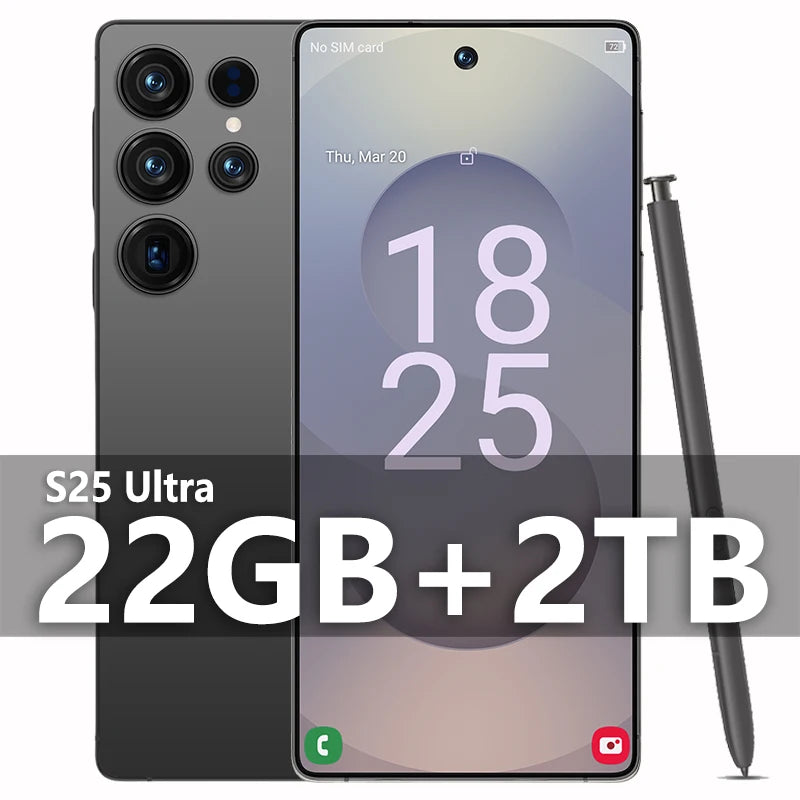 2025 Original Pad S25 ultra tablette PC 7.3 pouces HD 4K Android 13 22GB + 2TB 8000mAh batterie 4G 5G double carte Sim WiFi GPS Google Tab