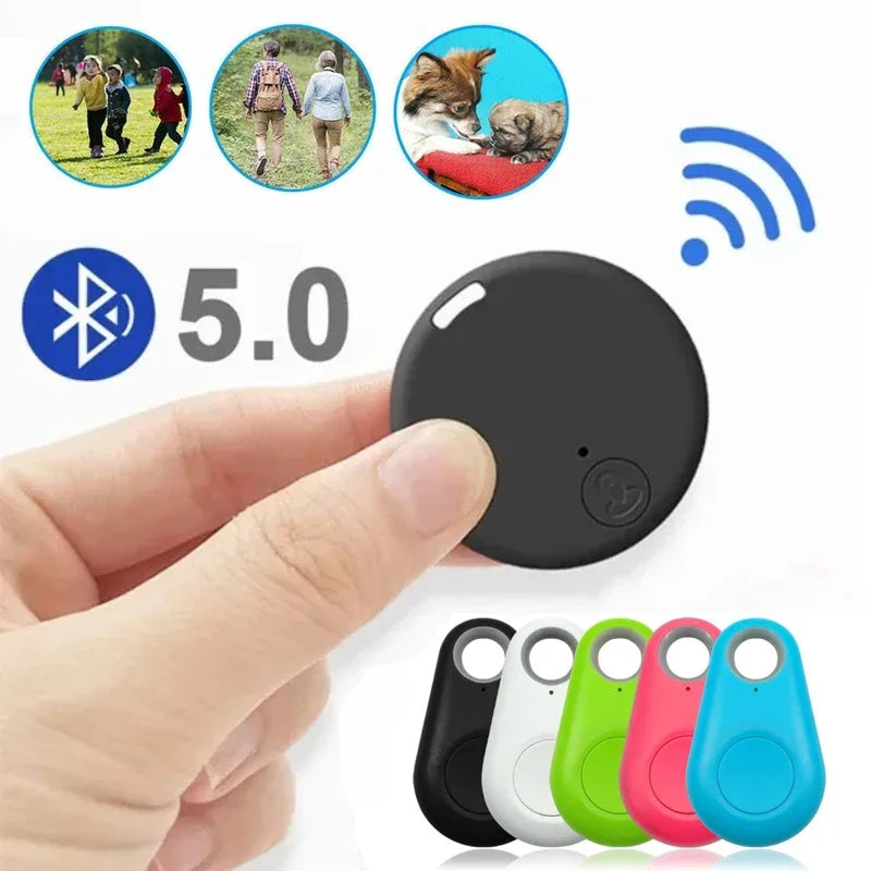 Mini traqueur mobile Bluetooth 5.0, dispositif anti-perte, rond, animal de compagnie, enfants, sac, portefeuille, suivi, recherche intelligente, localisateur