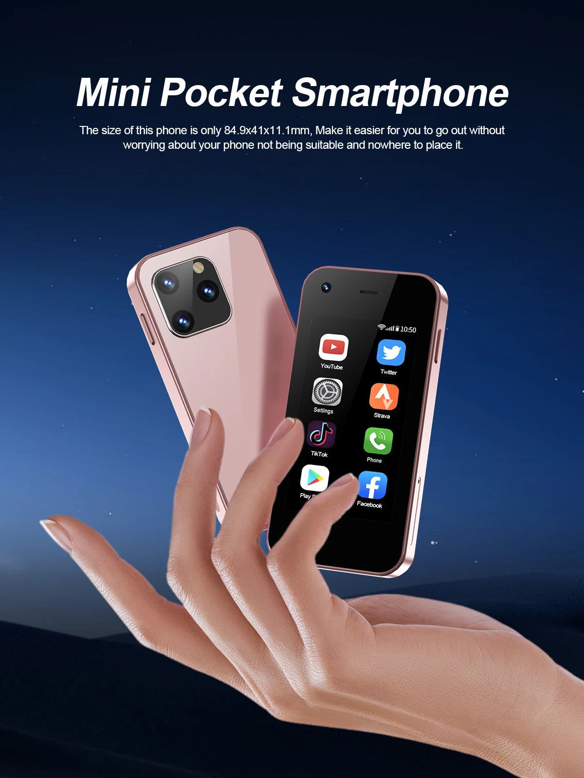 SERVO KING5000 Super Mini Smartphone 3G système Android 2 SIM veille WhatsAPP WiFi Hotspot 2.5 "écran petits téléphones mobiles intelligents