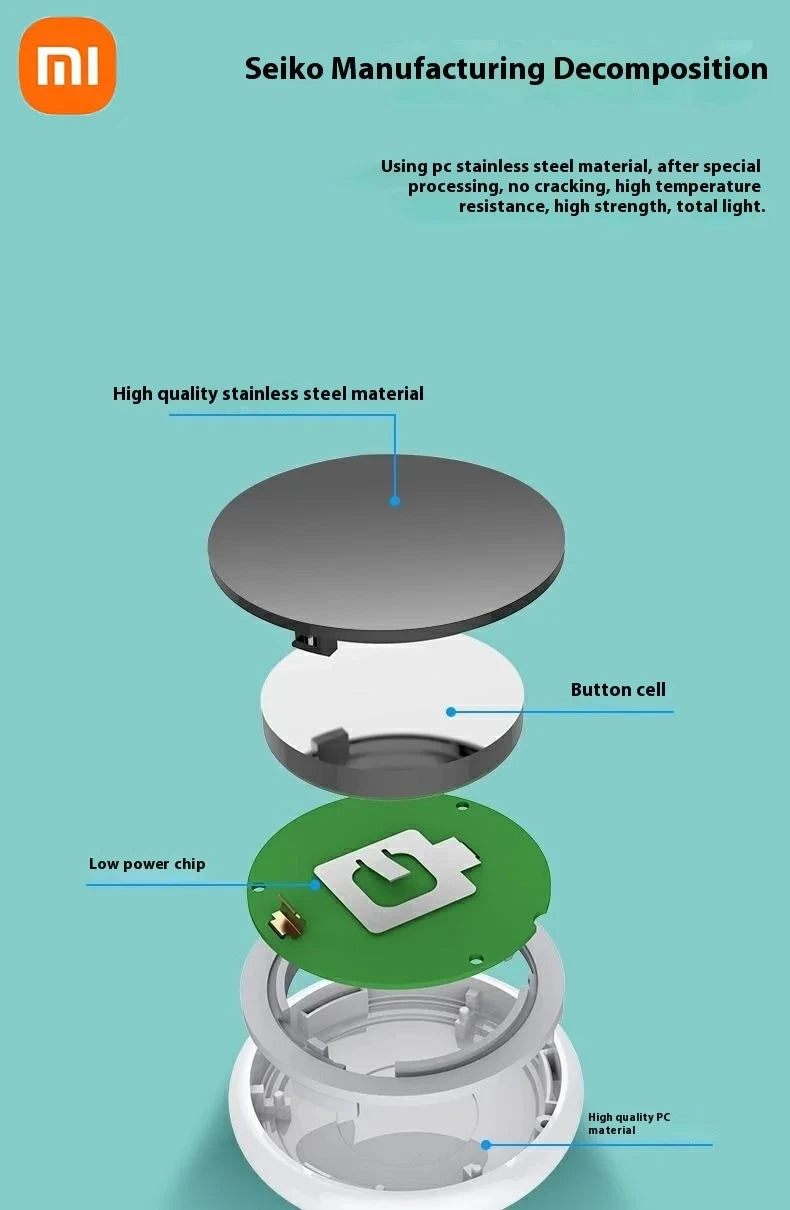 Xiaomi – traceur GPS intelligent Airtag Bluetooth 5.3, fonctionne avec le système Android iOS, Mini localisateur d'étiquette d'air, sac pour enfants, détecteur mural de clé