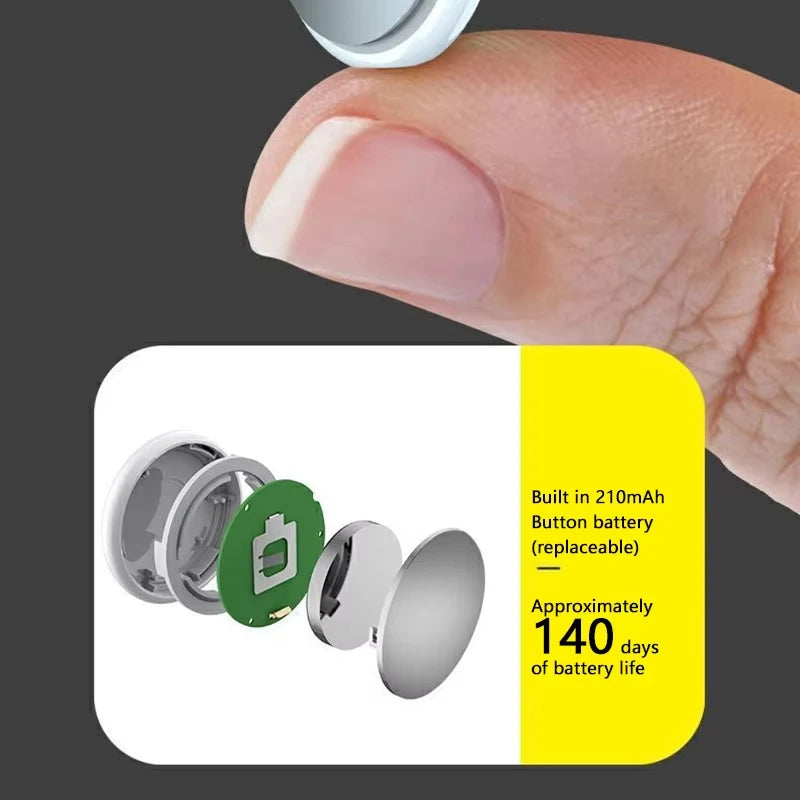 Xiaomi – traceur GPS intelligent Airtag Bluetooth 5.3, fonctionne avec le système Android iOS, Mini localisateur d'étiquette d'air, sac pour enfants, détecteur mural de clé