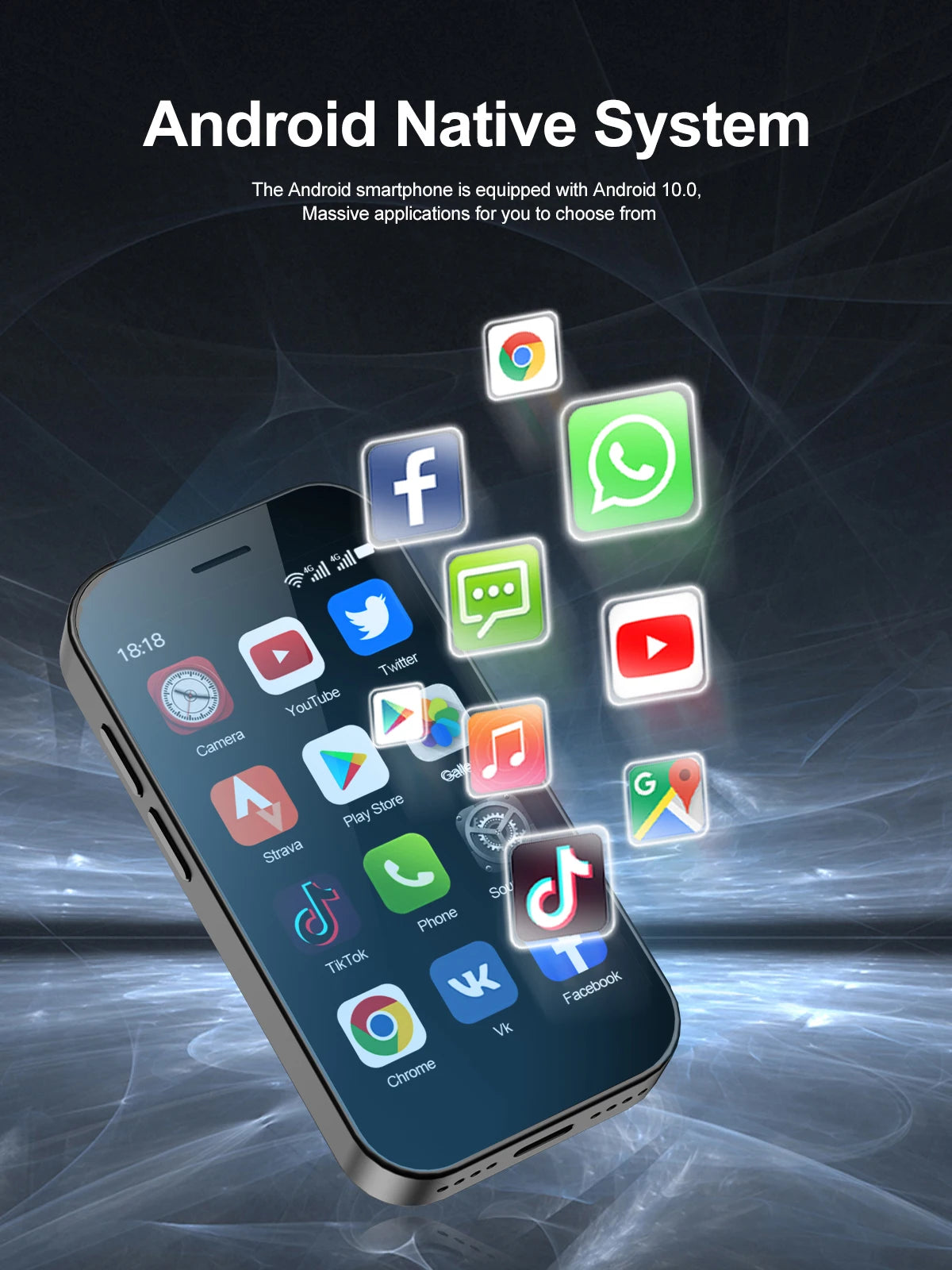 SERVO KING9000, petit téléphone portable Smartphone, écran HD 3.0 ", Android 10.0, réseau 4G, persévérance, 2 Go + 16 Go, 2000mAh,Reconnaissance faciale , mini téléphone portable