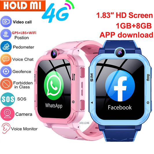 4G enfants montre intelligente GPS WiFi Tracker localisation appel vidéo SOS appel retour moniteur téléphone montre enfants Smartwatch garçon fille cadeaux