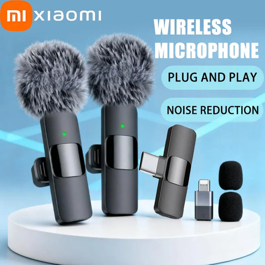 Xiaomi – Mini Microphone Lavalier Portable sans fil, pour diffusion en direct, enregistrement Audio et vidéo de jeu, iPhone et Android