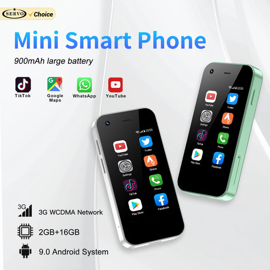 SERVO KING5000 Super Mini Smartphone 3G système Android 2 SIM veille WhatsAPP WiFi Hotspot 2.5 "écran petits téléphones mobiles intelligents