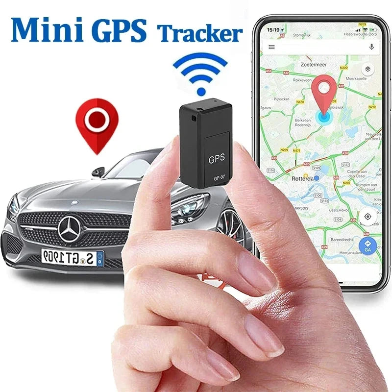 GF07 Mini dispositif de suivi GPS avec carte sim  ( non fournie ) , Position GPS APP traqueur GPS magnétique voiture fort Anti-perte localisateur GPS de véhicule