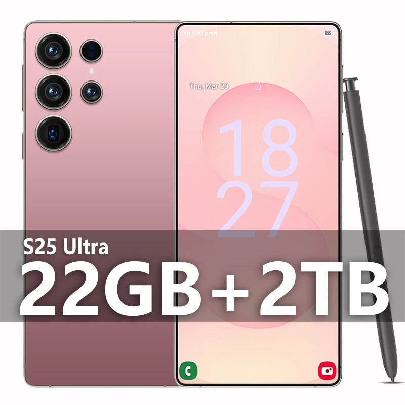 2025 Original Pad S25 ultra tablette PC 7.3 pouces HD 4K Android 13 22GB + 2TB 8000mAh batterie 4G 5G double carte Sim WiFi GPS Google Tab