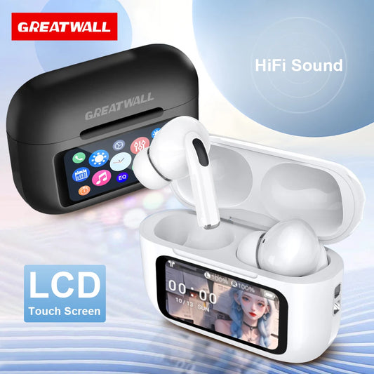 Choix GREATWALL Airs Pro sans fil Bluetooth écouteurs ANC réduction du bruit étanche HiFi HD appel écouteurs contrôle tactile casque