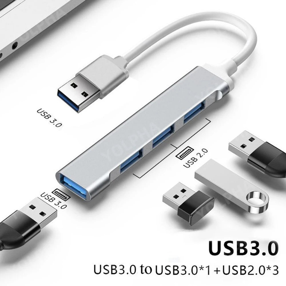 Hub USB Type-C 4 Ports 3.0 - L'adaptateur OTG multifonction qui va révolutionner votre connectivité 🔌🌐
