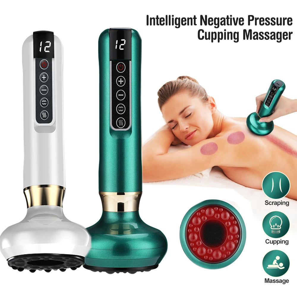 Appareil de Massage Intelligent – Ventouses Électriques Chauffantes
