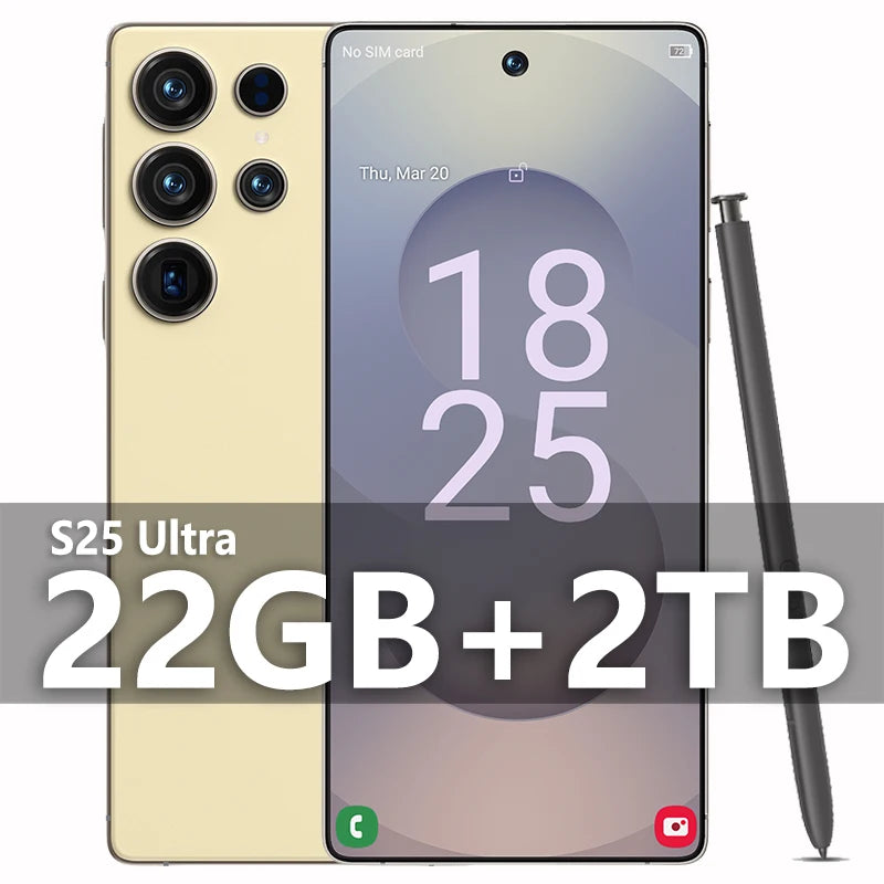 2025 Original Pad S25 ultra tablette PC 7.3 pouces HD 4K Android 13 22GB + 2TB 8000mAh batterie 4G 5G double carte Sim WiFi GPS Google Tab