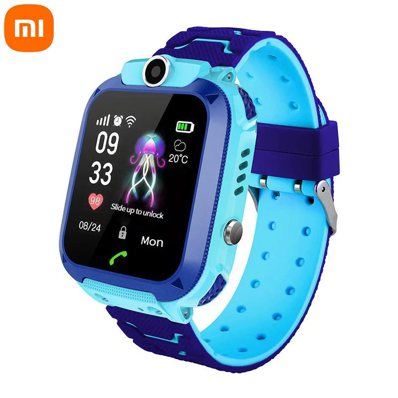 Xiaomi 4G enfants montre intelligente Mini enfants téléphone avec appel SOS caméra 3 en 1 dessin animé montre fille garçon anniversaire cadeau de noël 2025New