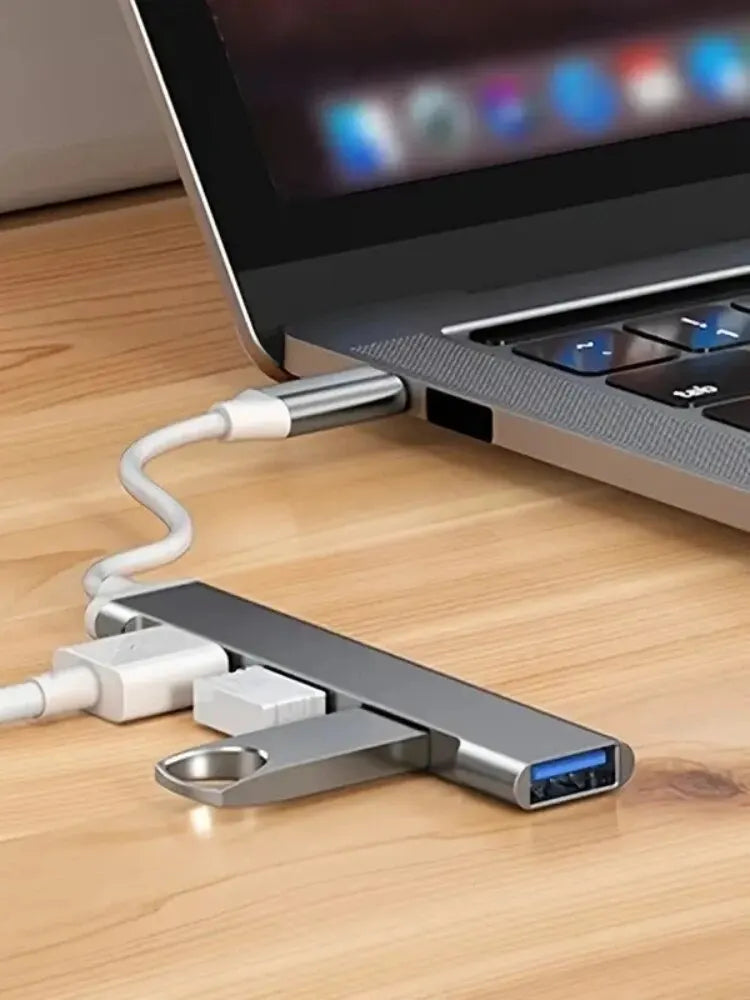 Hub USB Type-C 4 Ports 3.0 - Adaptateur OTG Multifonction 🔌💻