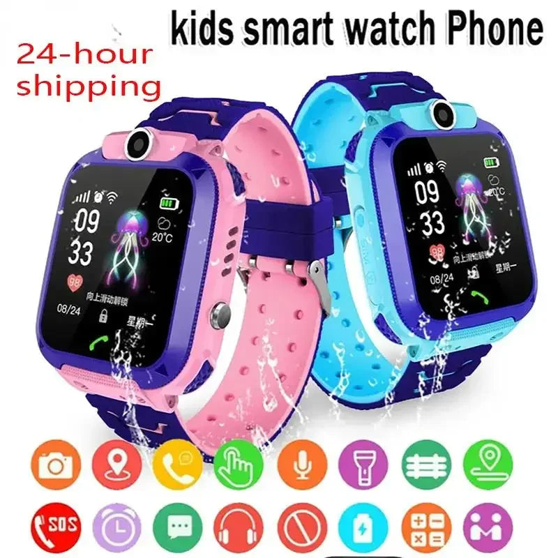 Xiaomi 4G enfants montre intelligente Mini enfants téléphone avec appel SOS caméra 3 en 1 dessin animé montre fille garçon anniversaire cadeau de noël 2025New