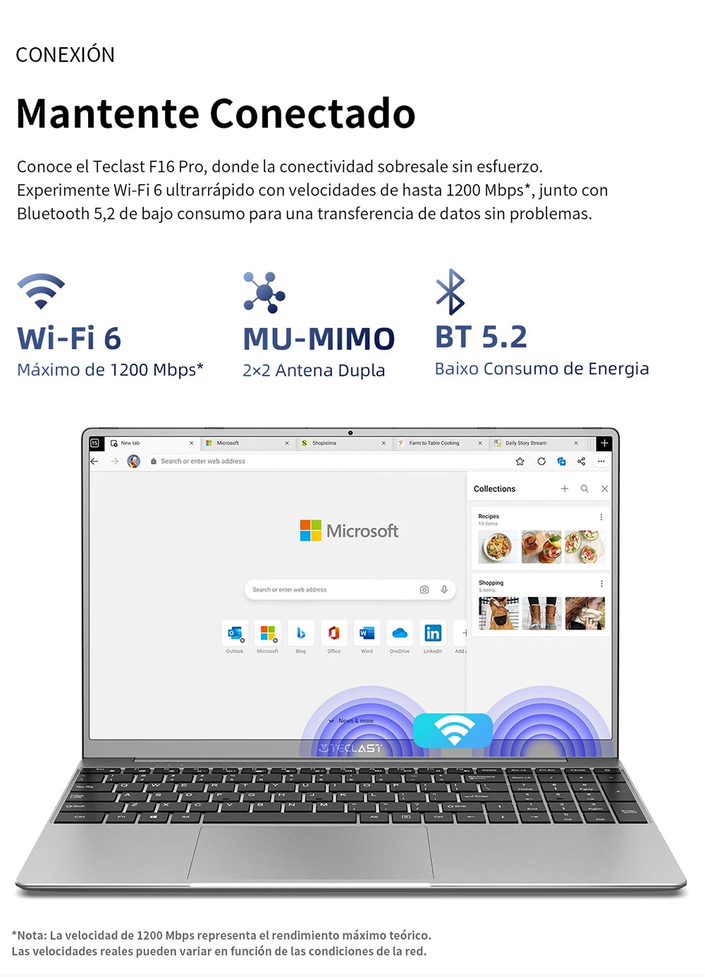 TECLAST-Ordinateur portable F16Pro avec clavier rétro4.2, 15.6 pouces, 16 Go de RAM, 512 Go de SSD, processeur Intel N95, écran IPS FHD 1080P, WiFi 6, BT 5.0, USB 3.2, 38000mWh