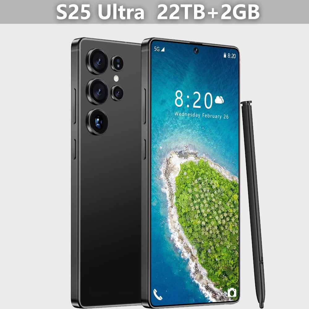 2025 Original Pad S25 ultra tablette PC 7.3 pouces HD 4K Android 13 22GB + 2TB 8000mAh batterie 4G 5G double carte Sim WiFi GPS Google Tab