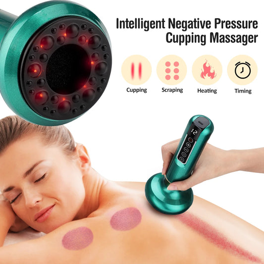 Appareil de Massage Intelligent – Ventouses Électriques Chauffantes