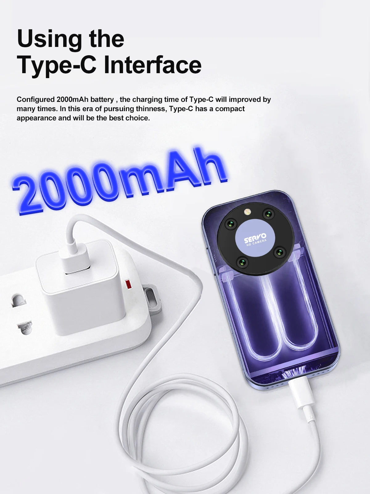 SERVO KING9000, petit téléphone portable Smartphone, écran HD 3.0 ", Android 10.0, réseau 4G, persévérance, 2 Go + 16 Go, 2000mAh,Reconnaissance faciale , mini téléphone portable