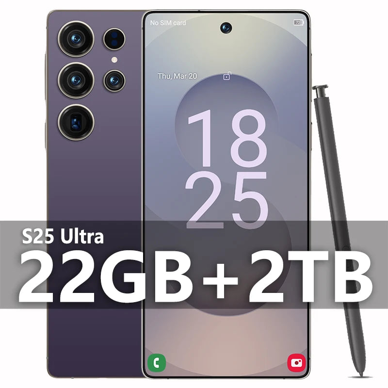 2025 Original Pad S25 ultra tablette PC 7.3 pouces HD 4K Android 13 22GB + 2TB 8000mAh batterie 4G 5G double carte Sim WiFi GPS Google Tab