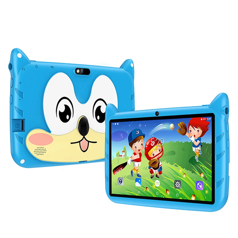 BDF dessin animé modèle 7 pouces enfants tablette Quad Core 4GB RAM 64GB ROM Android 13 Google apprentissage jeux éducatifs tablettes 4000mAh