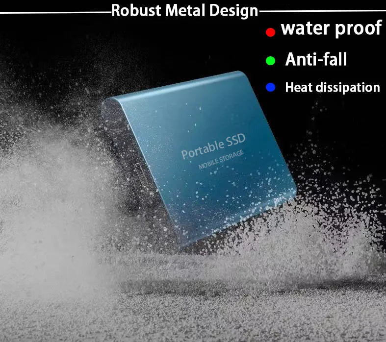 Disque Dur Externe SSD USB 1.8 de Type C de 3.0 Pouces, Capacité de 500 Go, 1 To, 2 To, pour Ordinateur Portable