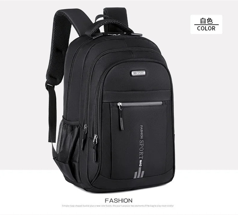 Sac à dos Oxford étanche pour homme, sac d'ordinateur d'affaires, sac à dos de voyage décontracté, cartable pour lycéen