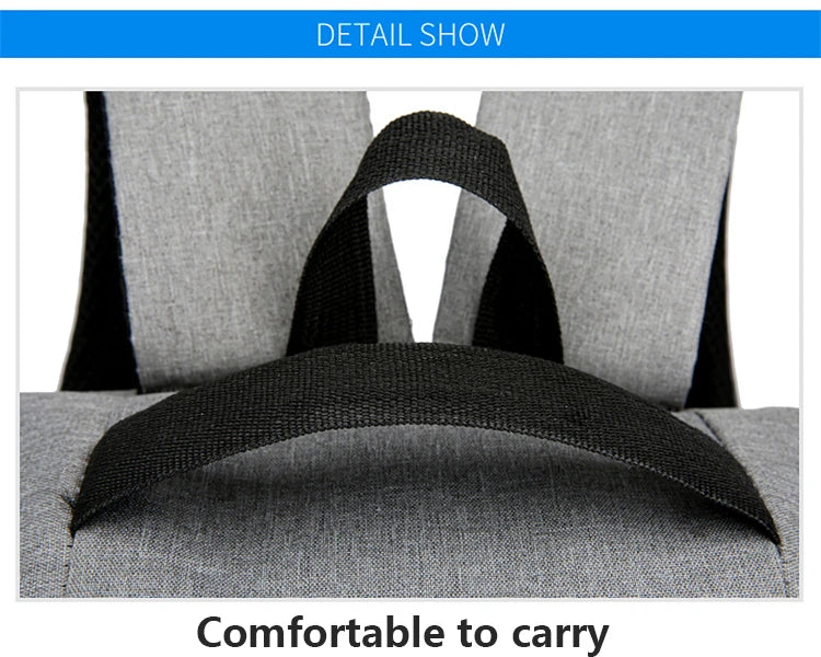 Sac à dos d'affaires étanche pour hommes, sacs à dos d'école USB, sac à dos pour ordinateur portable de 15.6 pouces, sacs à dos de grande capacité pour hommes