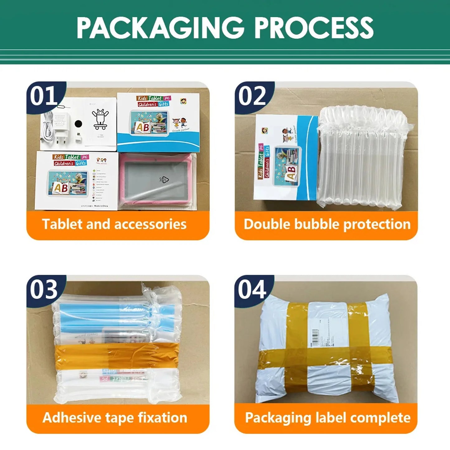 BDF dessin animé modèle 7 pouces enfants tablette Quad Core 4GB RAM 64GB ROM Android 13 Google apprentissage jeux éducatifs tablettes 4000mAh