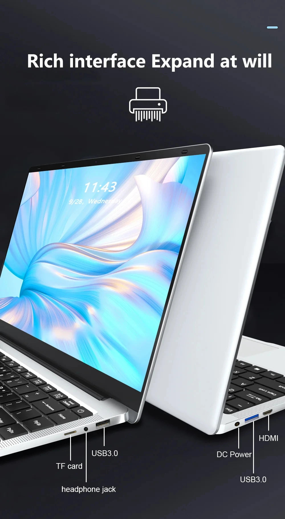 Ordinateur portable Windows 11 Intel Celeron J4025 2025, ordinateur portable Gamer, 12 Go de RAM, 512 Go, 1 To SSD, 1920x1080, ordinateur de bureau, nouveau