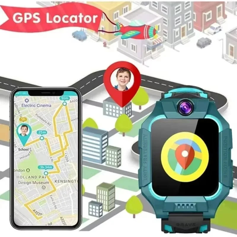 Xiaomi enfants GPS montre intelligente 5G localisation carte SIM appel SOS montre intelligente caméra montre étanche cadeau pour IOS Android enfant cadeau