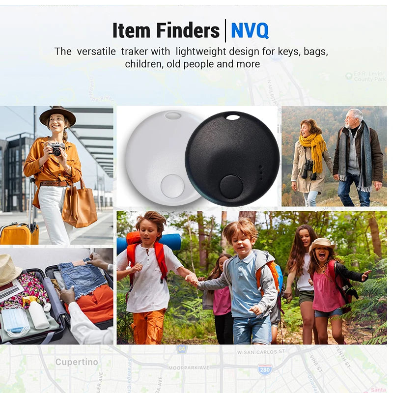 Nouvelle mini étiquette intelligente, traqueur de bagages Bluetooth. Fonctionne avec l'application Find My (iOS uniquement), localisateur d'articles pour clés, bagages, sac à dos