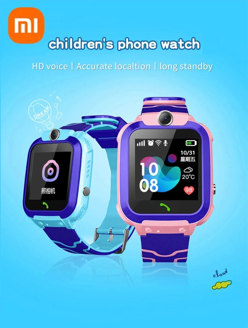 Xiaomi enfants montre intelligente SOS GPS localisation Tracke carte Sim appel enfant montre intelligente caméra étanche montre cadeau pour Ios Android