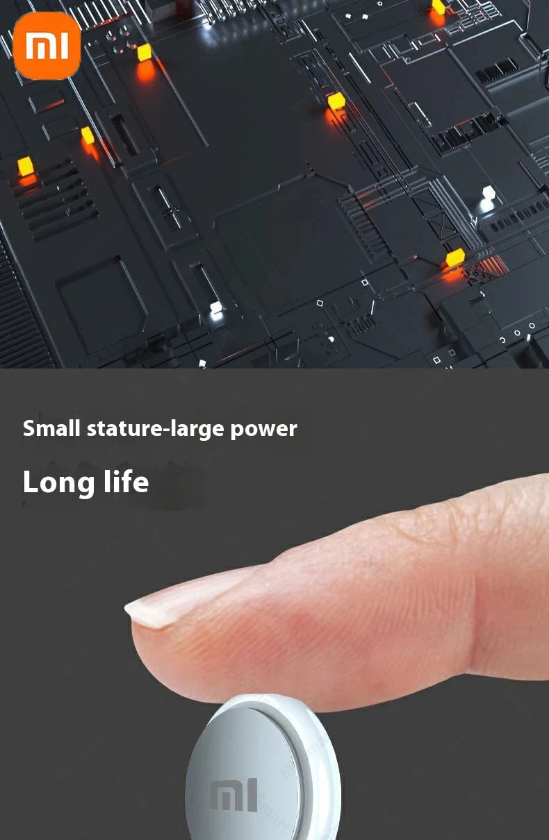 Xiaomi – traceur GPS intelligent Airtag Bluetooth 5.3, fonctionne avec le système Android iOS, Mini localisateur d'étiquette d'air, sac pour enfants, détecteur mural de clé