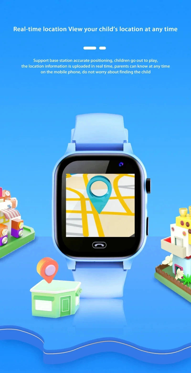 Xiaomi enfants 4G montre intelligente SOS GPS localisation carte Sim appel enfant montre intelligente caméra étanche garçons fille cadeau pour Ios Android nouveau