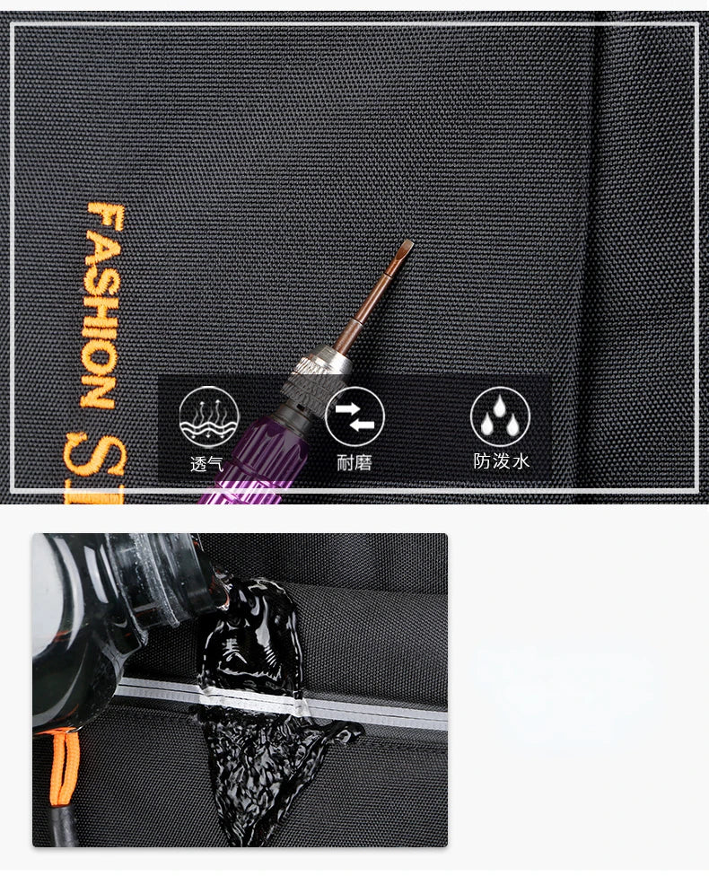 Sac à dos Oxford étanche pour homme, sac d'ordinateur d'affaires, sac à dos de voyage décontracté, cartable pour lycéen