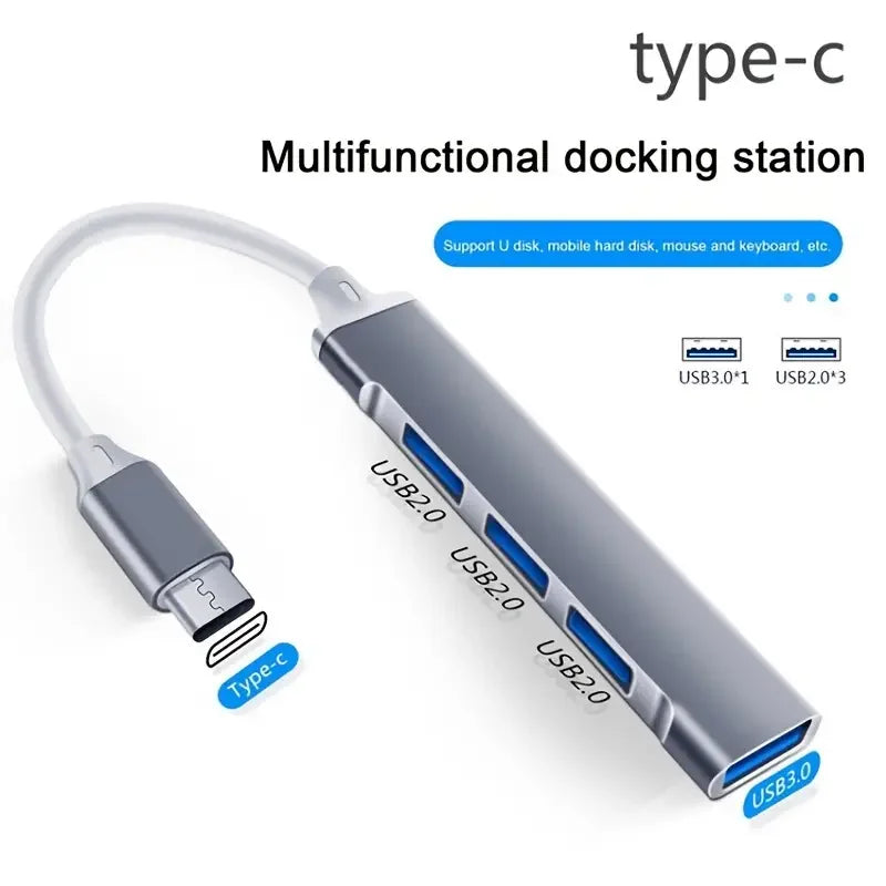 Hub USB Type-C 4 Ports 3.0 - L'adaptateur OTG multifonction qui va révolutionner votre connectivité 🔌🌐