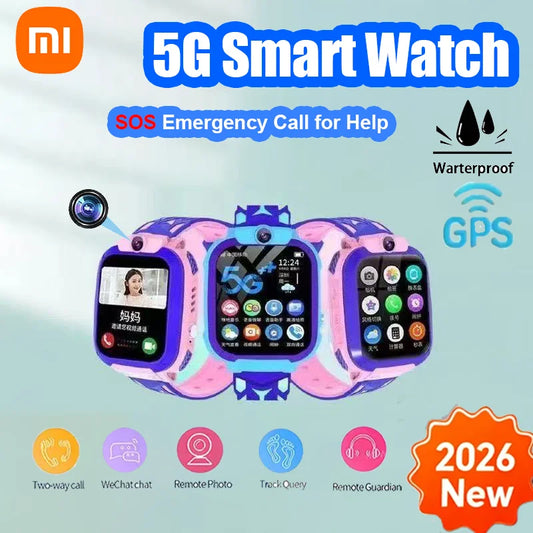 Xiaomi enfants montre intelligente SOS GPS localisation Tracke carte Sim appel enfant montre intelligente caméra étanche montre cadeau pour Ios Android 2026