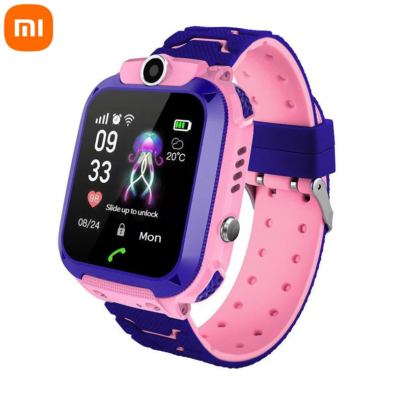 Xiaomi 4G enfants montre intelligente Mini enfants téléphone avec appel SOS caméra 3 en 1 dessin animé montre fille garçon anniversaire cadeau de noël 2025New