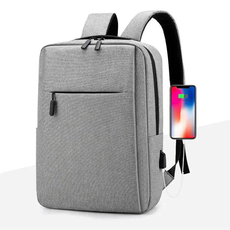 Sac à dos étanche pour ordinateur portable, sac d'affaires polyvalent, sac d'école aste par USB