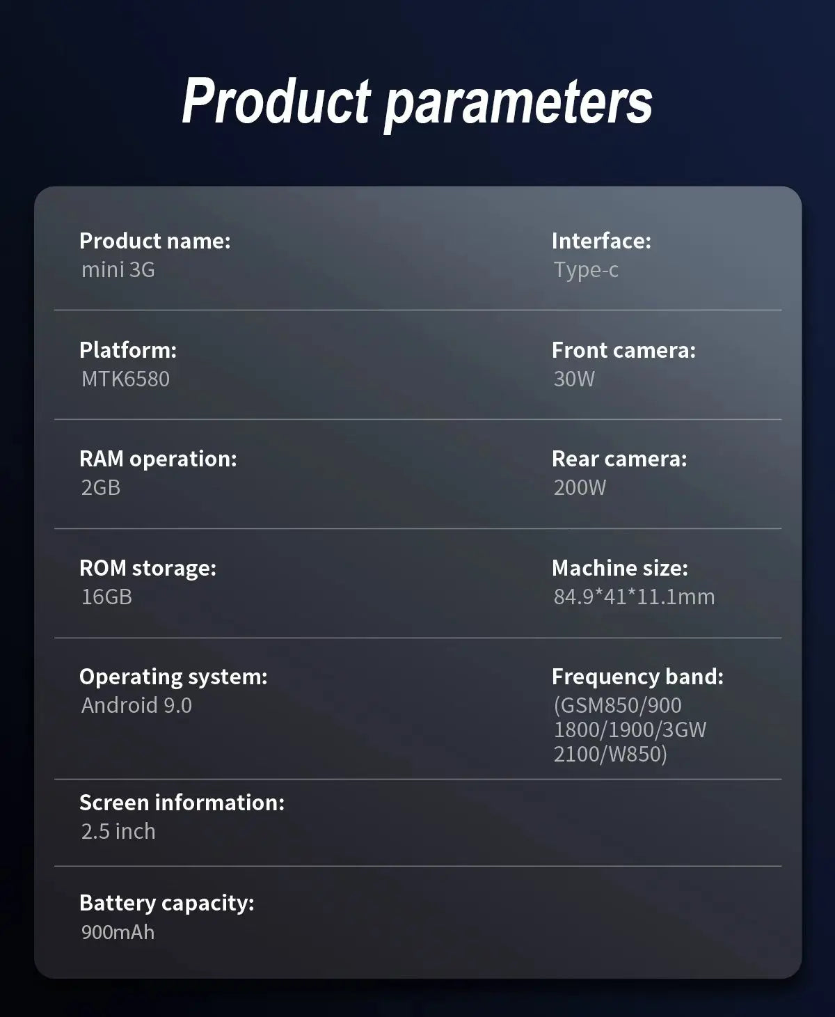 SERVO KING5000 Super Mini Smartphone 3G système Android 2 SIM veille WhatsAPP WiFi Hotspot 2.5 "écran petits téléphones mobiles intelligents