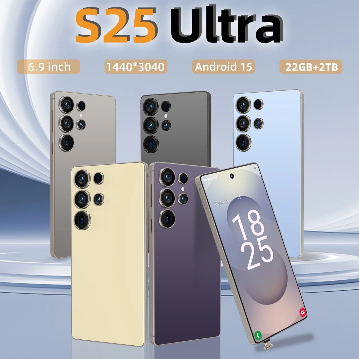 2025 Original Pad S25 ultra tablette PC 7.3 pouces HD 4K Android 13 22GB + 2TB 8000mAh batterie 4G 5G double carte Sim WiFi GPS Google Tab