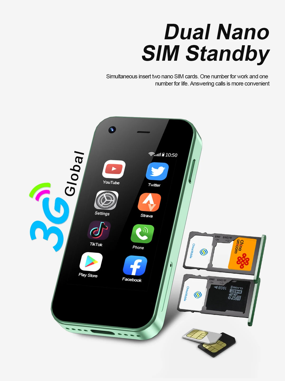 SERVO KING5000 Super Mini Smartphone 3G système Android 2 SIM veille WhatsAPP WiFi Hotspot 2.5 "écran petits téléphones mobiles intelligents