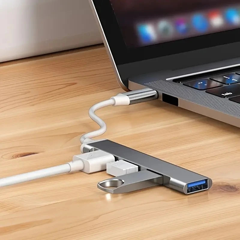 Hub USB Type-C 4 Ports 3.0 - Adaptateur OTG Multifonction 🔌💻