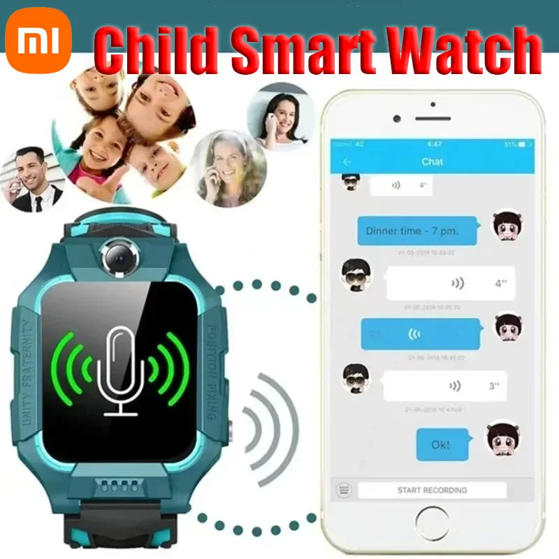 Xiaomi enfants GPS montre intelligente 5G localisation carte SIM appel SOS montre intelligente caméra montre étanche cadeau pour IOS Android enfant cadeau